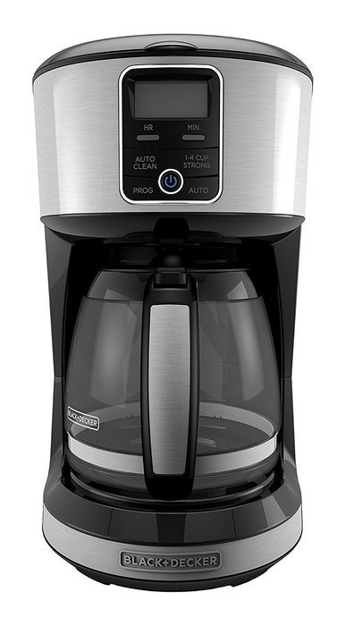 BLACK+DECKER CM4100S 12 Cup Automatic Programmable Coffeemaker with Removable Water Reservoir, Stainless Steel... N6