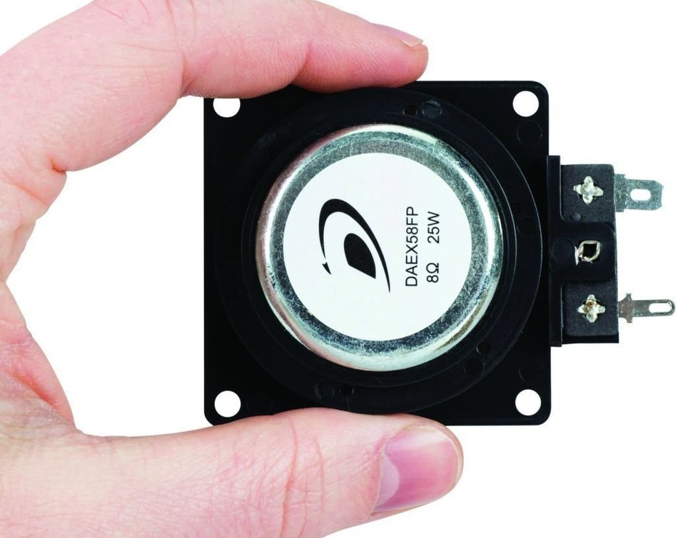 Dayton Audio DAEX58FP Flat Pack 58mm 25W 8-Ohm Exciter (Black)