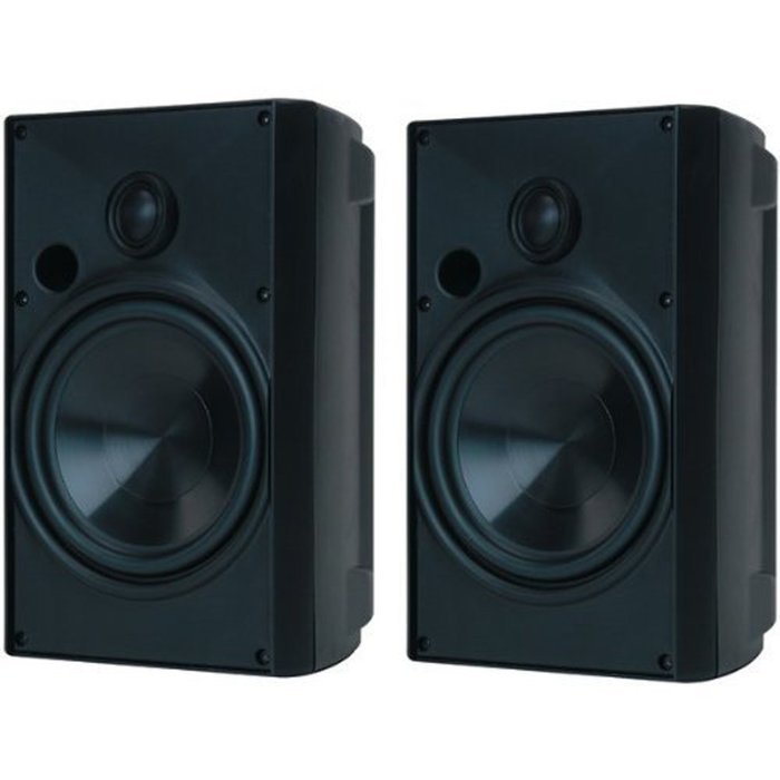 Proficient AW525BLK Stereo Speaker; 5-1/4 Inch Dual Voice Coil Polypropylene Woofer, 2-Way, 88 dB Sensitivity,...