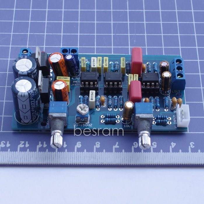 Mini 2.1-channel NE5532 preamplifier board AC12-15V N2