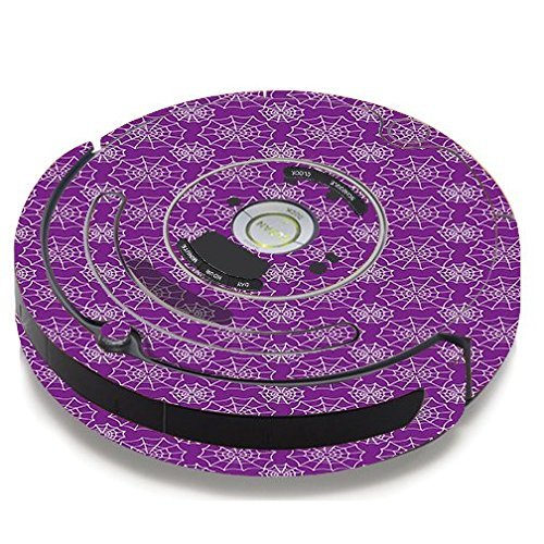 Skin Decal Vinyl Wrap For IRobot Roomba 650 655 Vacuum / Spider Web Pattern