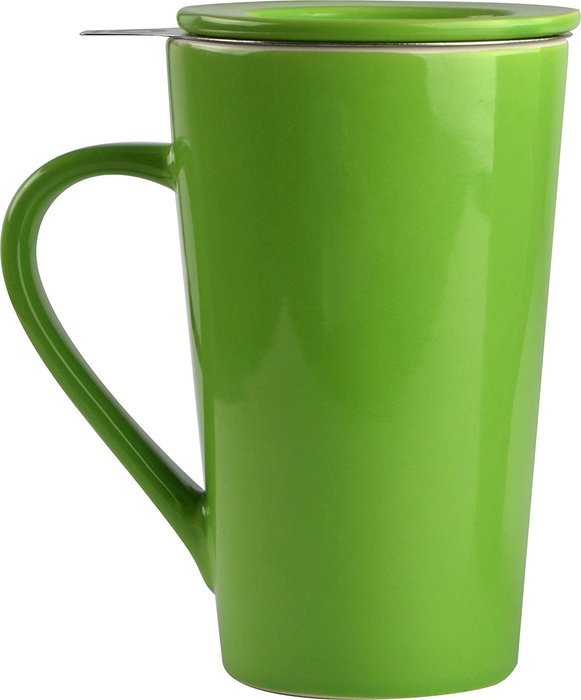 Asobu TEA TIME MUG SET a large 15 ounce loose leaf tea stainless steel infuser and porcelain mug with saucer (... N3