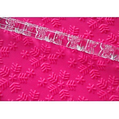 Y&XL&H Cupcake Tools Snow Flake Rolling Pin for Fondant Cupcake