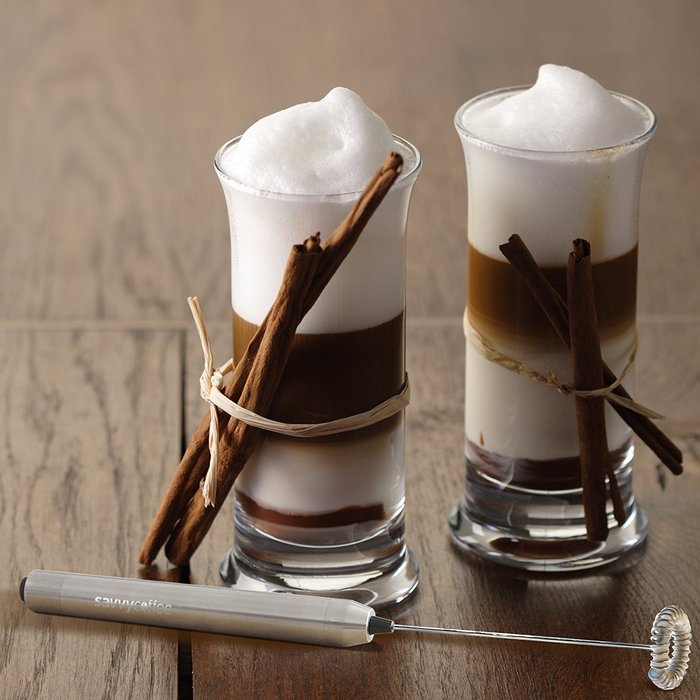 Savvy Coffee Handheld Milk Frother Wand with Stand N5
