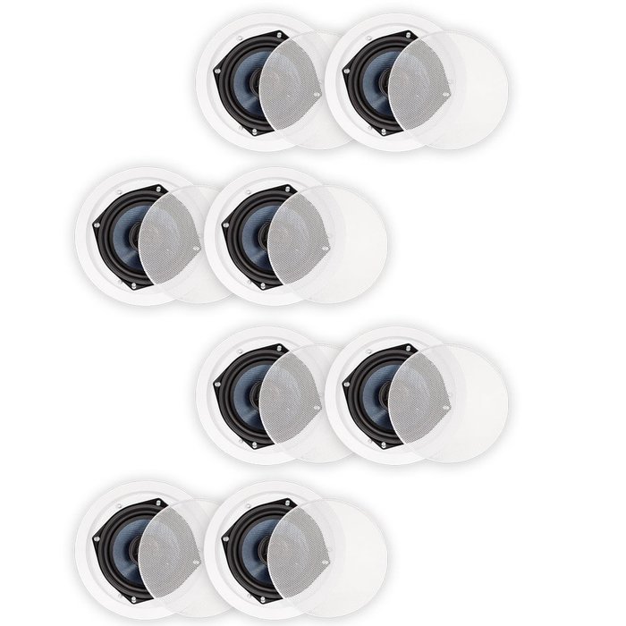 Blue Octave BDC52 In Ceiling Speakers 2 Way Home Theater Surround Sound 4 Pair Pack
