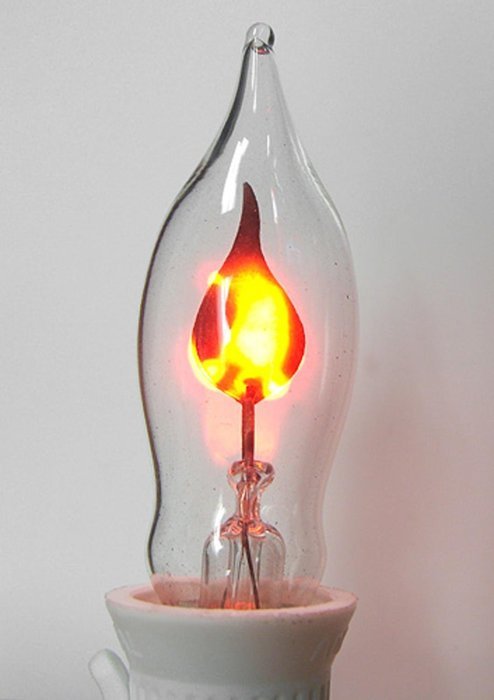 Clear Flickering Candle Lamp Replacement Bulb