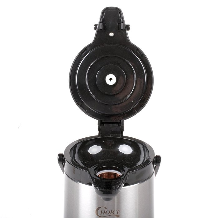 Choice 2.2 Liter Glass Lined Stainless Steel Airpot with Lever N4