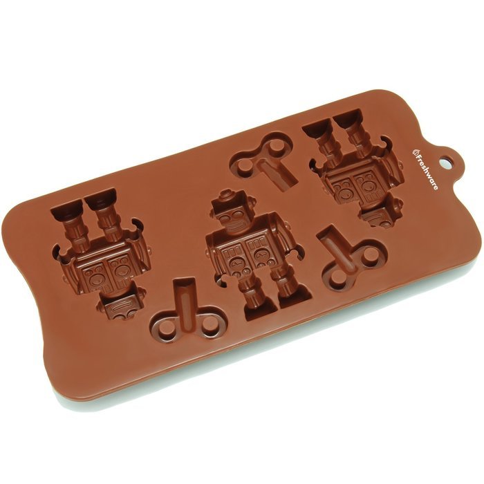 Freshware CB-600RD 8-Cavity Leaf Shape Silicone Mold for Making Soap, Candle, Candy, Chocolate, and More N7
