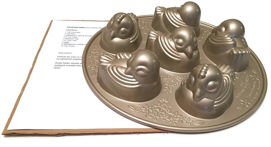 Nordic Ware Baby Chick Cakelet Pan with Recipes
