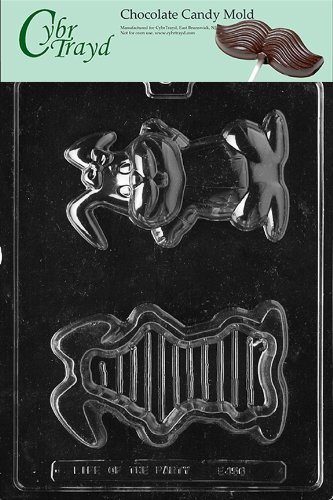 Cybrtrayd E456 Flop Ear Bunny Pour Box Easter Chocolate/Candy Mold