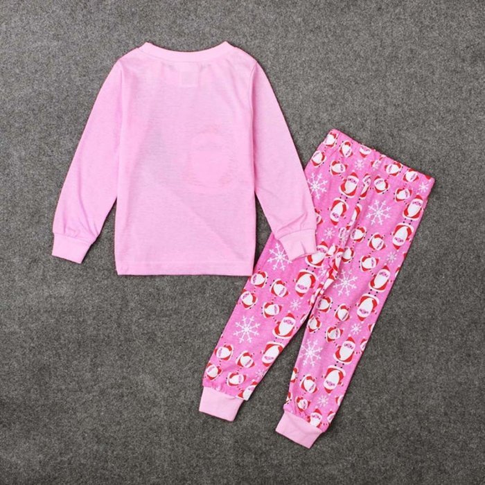 Sleepwear ,BeautyVan Baby Kid Outfit Clothes Christmas Santa Claus T-shirt Top+Long Pants Suit Set (2, Pink) N4