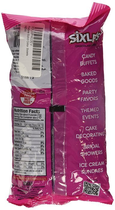 Sweetworks Celebrations Candy Sixlets Bag, 14 oz, Shimmer Silver N3