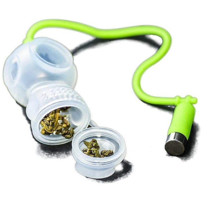 Silicone Diver Deep Tea Leaf Herbal Spice Strainer Filter Infuser Diffuser Bag-Green N3
