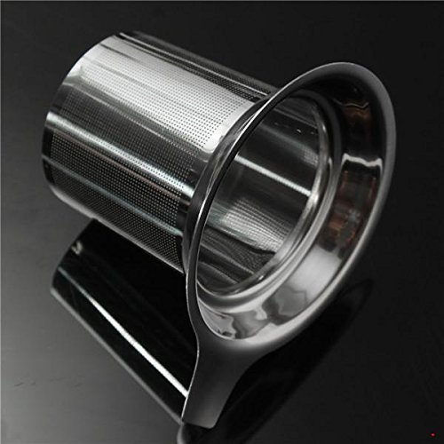 Stainless Steel Mesh Tea Coffee Strainer Drain Infuser Tea Tea Filter Diffuser Intervals Filter Inner Cup 8.8X7.5cm N2