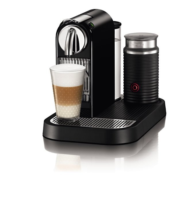 Nespresso D121-US4-BK-NE1 Espresso Maker with Aeroccino Milk Frother, Black N5