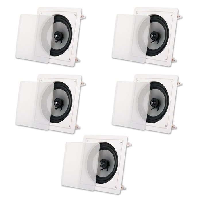 Acoustic Audio CS-I82S In Wall / Ceiling 8" Home Theater 5 Speaker Set 1500 Watts CS-I82S-5S
