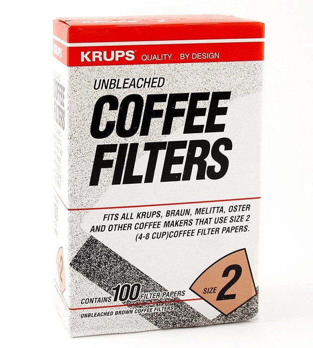 Krups Natural Brown Paper Filter Size Two 100 Pack
