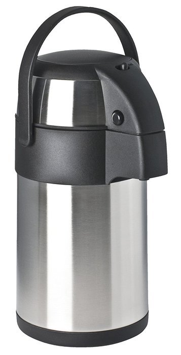 Focus Foodservice 908835PB Stainless Steel Vacuum Insulated Push Button Airpot,3.5L