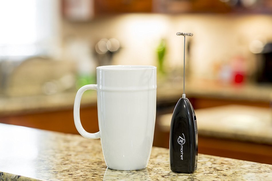 Milk Frothers - Electric Handheld Milk Frother &ndash; Stainless Steel Whisker- Ergonomic Wand- Compact/Portable Design... N6