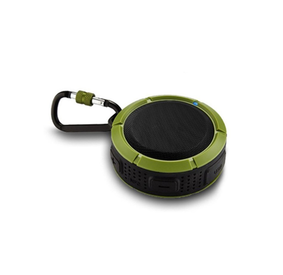Ywin Waterproof Bluetooth Speaker Mini Wireless NFC Sound Box(Black Green) N4