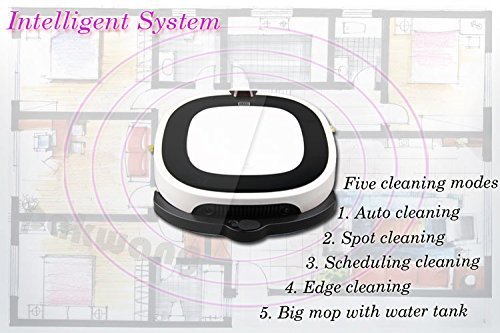 PAKWANG Wet and Dry Robot Vacuum Cleaner D5501 big mop with water tank, 2 suction nozzle and 3 models suction... N4