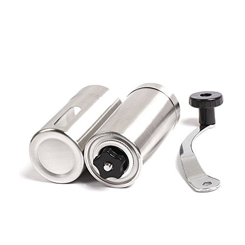 Ceramic Burr Manual Coffee Grinder Portable Hand Crank Stainless Coffee Mill N3