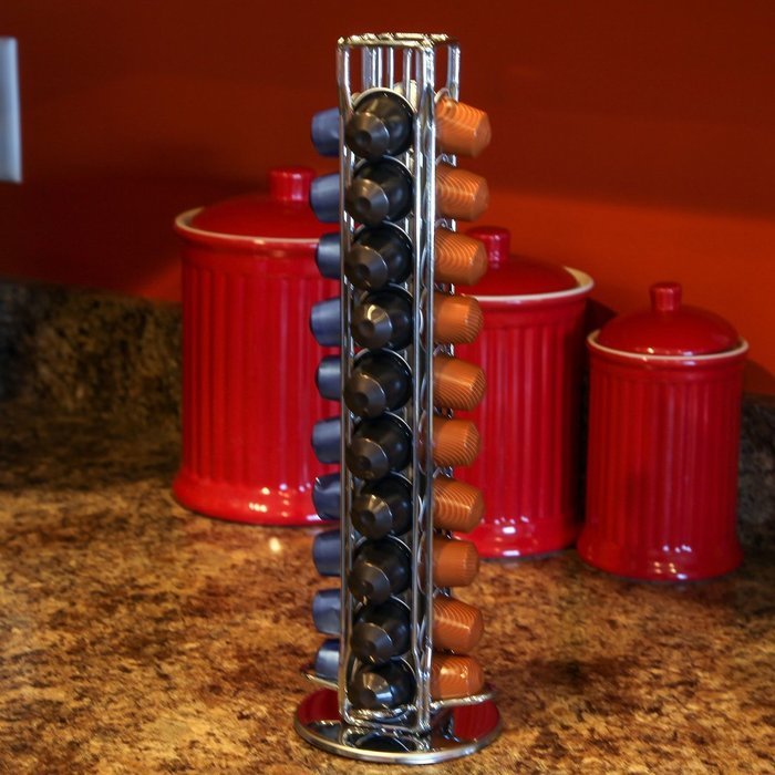 Lily's Home Nespresso Coffee Capsules Holder Carousel. Holds 40 Nespresso Pods (Coffee pods are not included).... N2