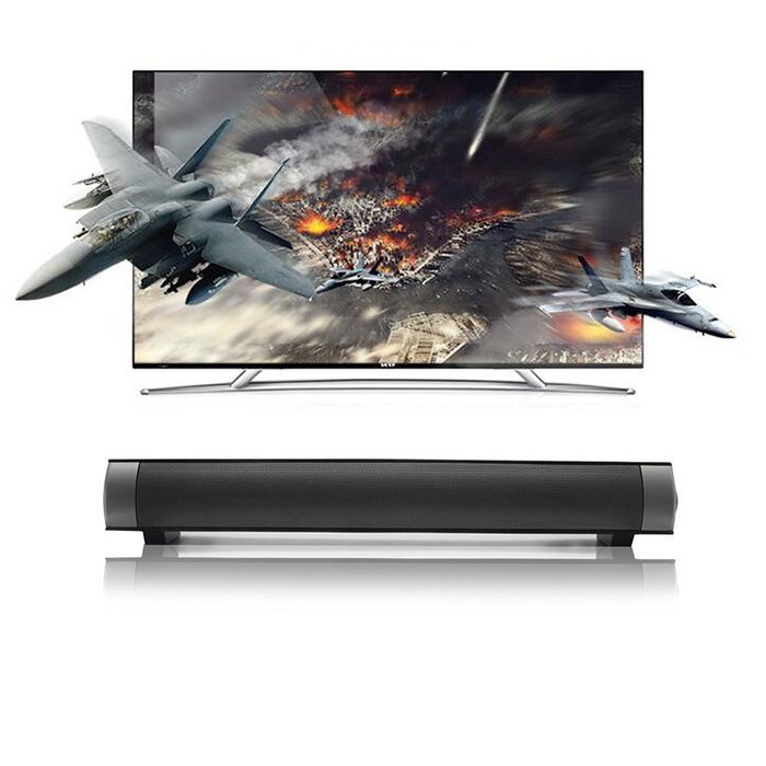 Solarphy Bluetooth Sound Bar 2*5W Wireless Subwoofer Speaker Bluetooth 3.0 Small TV Soundbar Support 3.5mm AUX... N2