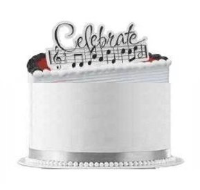 Cakesupplyshop Packaged Music Note Celebrate Cake Topper Decoration