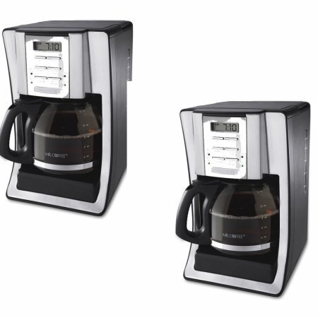 Classic Coffee Concepts BVMCSJX39 12-Cup Programmable Coffeemaker, Black & Brushed Silver