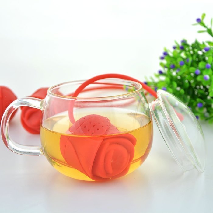 HUAL Tea Strainer Tools Silicone Strainer Loose Leaf Tea Infuser Diffuser Strainer (Sir-Strainer) N10