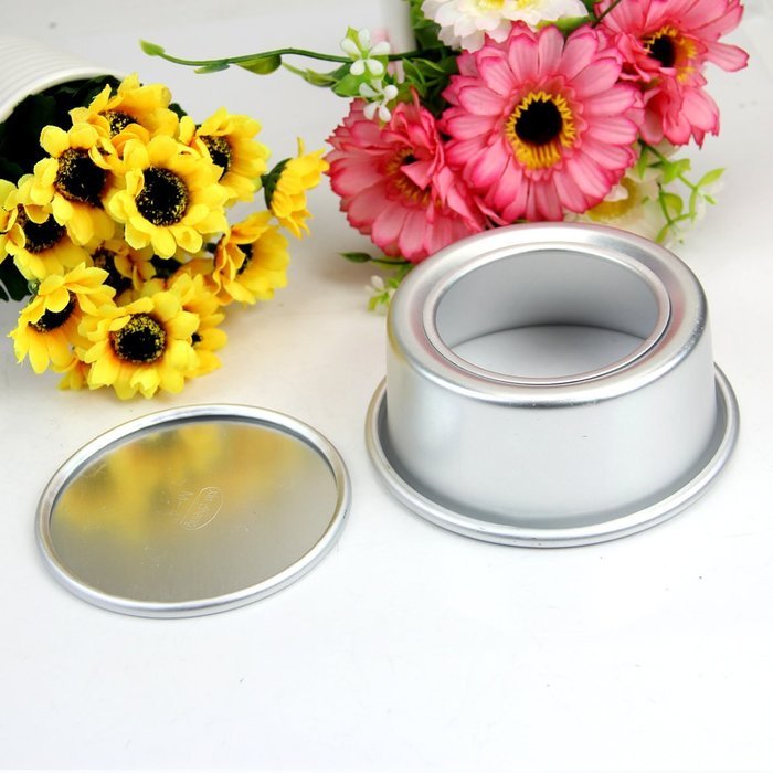 MImgo Store 2" 4" 5" 6" Reusable Round Cake Tin Panloose Base Bottom Wedding Cake Mould With Removeable Bottom... N9