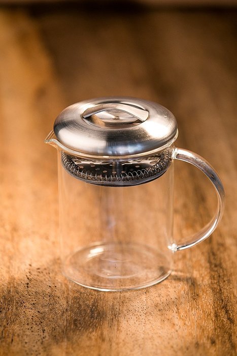 Loose Leaf Tea Strainer & Infuser Glass Teapot - 13.5 Ounces Simple Steeper N5