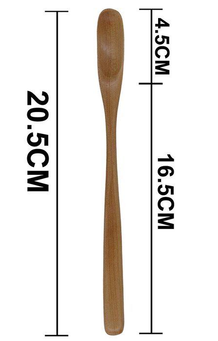 8-1/3 Inch High-grade Long Handle Nanmu Wooden Tea Coffee Mixing Measuring Spoon, Set of 2 (4) N16