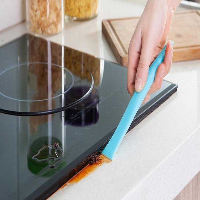 Morecome Kitchen Bathroom Stove Dirt Decontamination Scraper Opener (Blue) N6