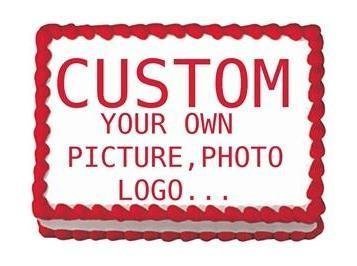 1/2 Sheet Rectangle Cake Toppers Frosting Sheets Edible Image