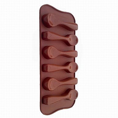Sher Fashion DIY Spoon Style Eco-Friendly Silicone Chocolate Cake Tools Barware Kitchen N2