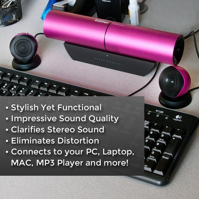 Edifier Aurora Multimedia Speaker System (Pink) N7