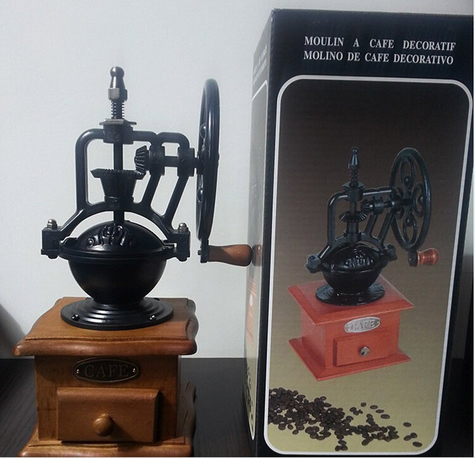 Global King Antique Classic Coffee Bean grinder For Starbucks Coffee Grinder, Hand-crank Coffee Mill coffee Machine N8