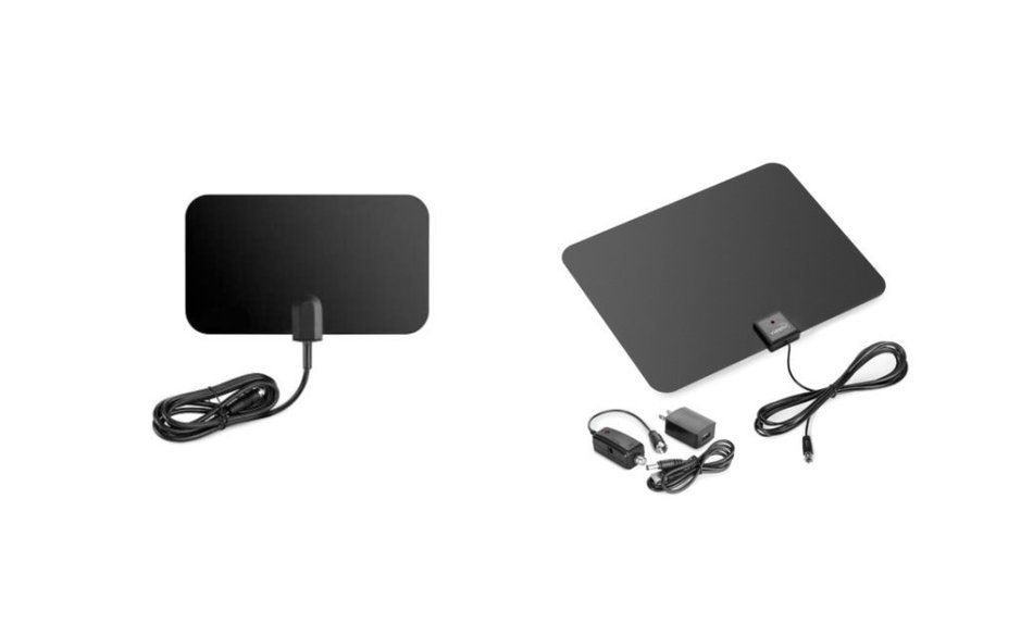 Amplified HDTV Antenna 50 Mile Ultra-Thin Flat Digital Indoor N2