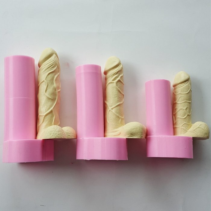 Novelty Willy Shape Fondant Cake Decoration Craft DIY Mold Hen Party S/M/L - Pink, 13cm N3