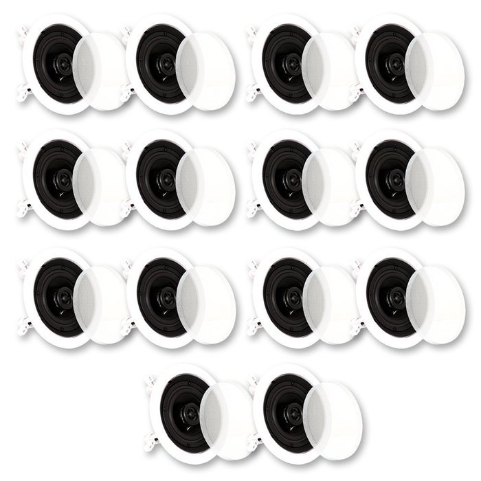 Theater Solutions CS4C In Ceiling Speakers Surround Sound Home Theater 7 Pair Pack 7CS4C