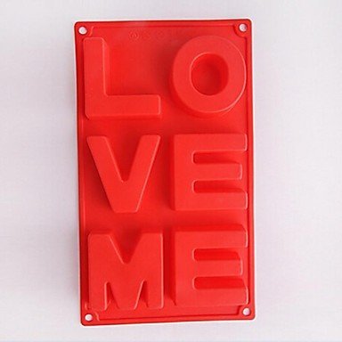 Y&XL&H LOVE ME Words Cake Ice Chocolate Molds,Silicone 21.5&iexcl;&Aacute;10.6&iexcl;&Aacute;1.8 CM(8.5&iexcl;&Aacute;4.2&iexcl;&Aacute;0.8 INCH)