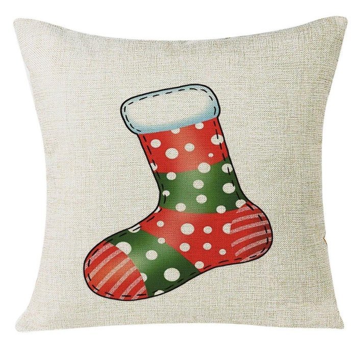 Christmas Pillow Case,Beautyvan Xmas Christmas Festival Sofa Home Decoration Socks Pillow Case Cushion Cover (L) N17