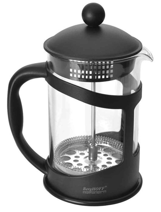 Coffee Tea Plunger in Black
