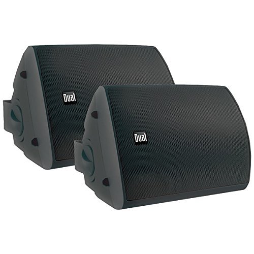 New DUAL LU53PB 5.25" 3-Way Indoor/Outdoor Speakers (Black)