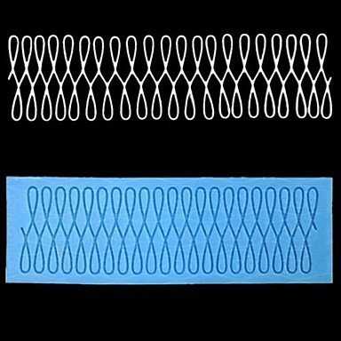 Y&XL&H Lace Fondant Cake Chocolate Resin Clay Candy Silicone Mold, L16.6cmW5.5cmH0.4cm