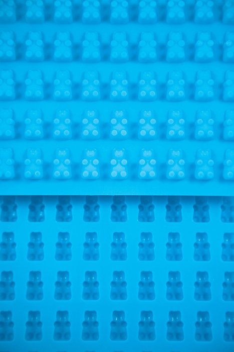 2 Pack Premium Gummy Bear Molds (makes 100 bears!) *PLUS 2 BONUS easy droppers AND Recipe Ebook with QuickStart... N5