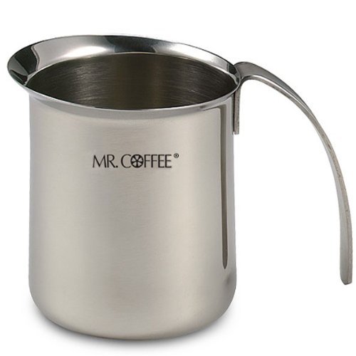 Mr. Coffee Stainless Steel Milk Frothing Pitcher, 32-ounce