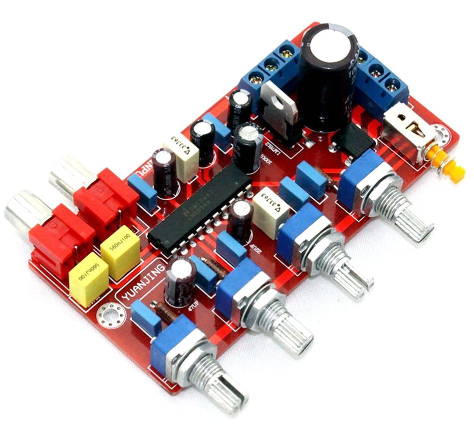 LM1036 Preamplifier Tone Board with Volume Controler Capcitor 1000UF/25V N3